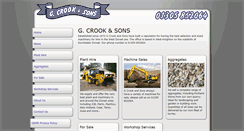 Desktop Screenshot of gcrookandsons.co.uk